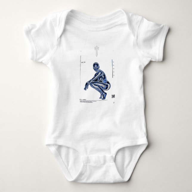 Irongate heatmap trapstar   baby bodysuit (Front)