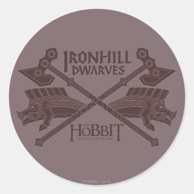 Ironhill Dwarves Movie Icon Classic Round Sticker (Front)