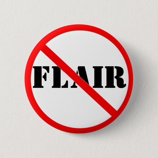 Ironic Pieces of Flair button (Front)