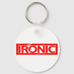 Ironic Stamp Key Ring