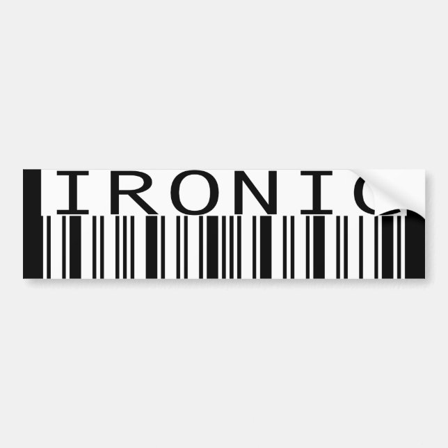 ironicbmpr bumper sticker (Front)