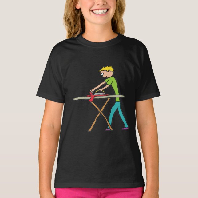 Ironing Laundry Chore T-Shirt (Front)