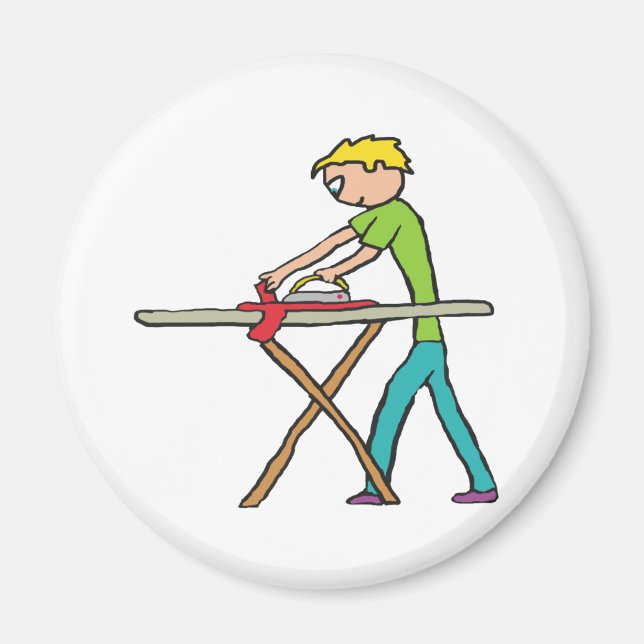 Ironing Laundry Magnet (Front)
