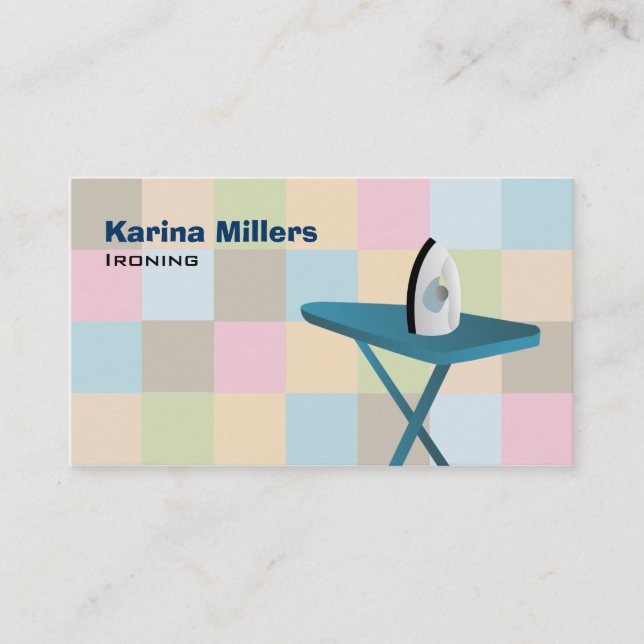 Ironing Service Business Cards (Front)