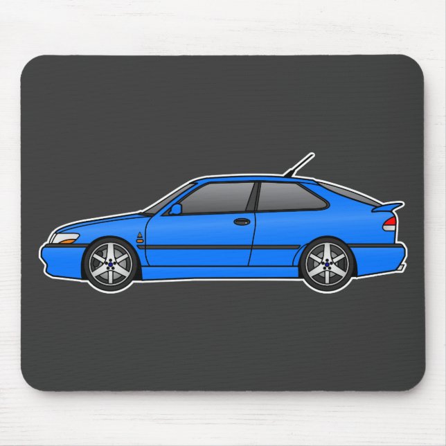 ironjoe's viggen with double 3 spokes! mouse pad (Front)