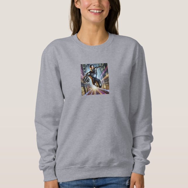 Ironman Futuristic City Rush Hoodie – Neon Hero Co (Front)