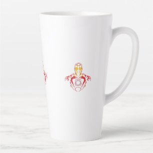 Ironman Vector Suit - Glowing Arc Core Latte Mug