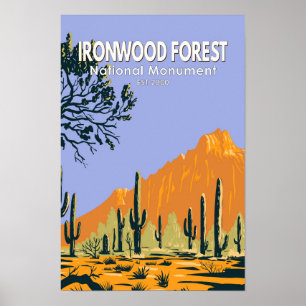 Ironwood Forest National Monument Arizona Vintage Poster