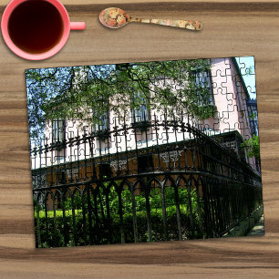 Ironwork of Southern Mansion in Savannah GA Jigsaw Puzzle