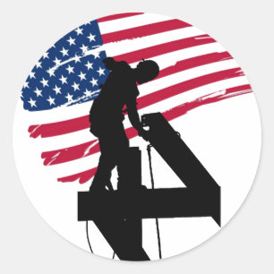 Ironworker Classic Round Sticker