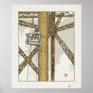Ironworker working on the Tower Poster