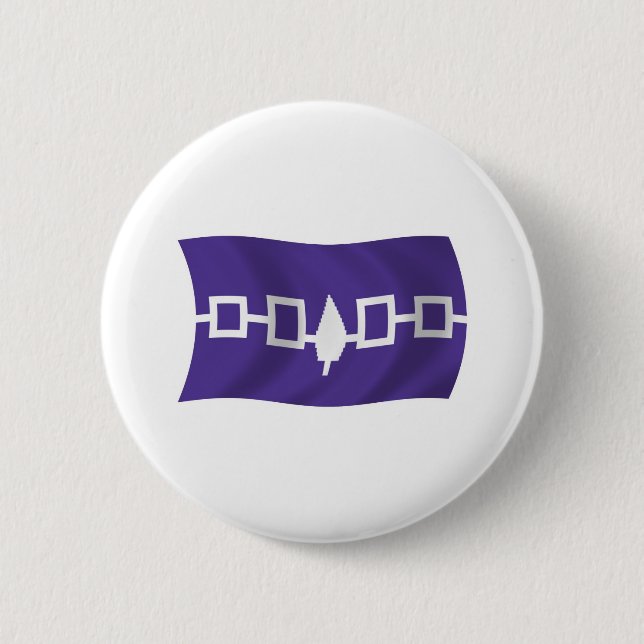 Iroquois Confederacy Flag Button (Front)
