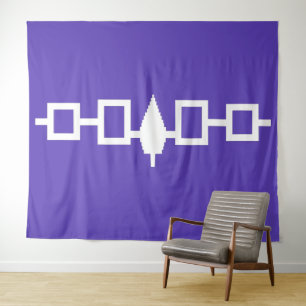 Iroquois Flag Wampum Belt Tapestry