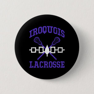 Iroquois Lacrosse Lax Sticks Iroquois Nation Flag 6 Cm Round Badge