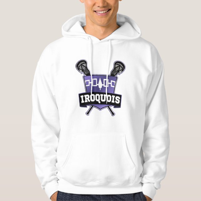 Iroquois Nation Lacrosse Hoodie Hooded Top (Front)