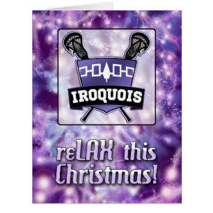 Iroquois Nation Lacrosse Shield Christmas Card
