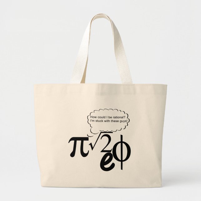 Irrational Buddies Large Tote Bag (Front)