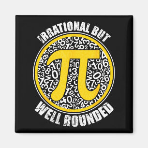 Irrational But Well Round 3.14 Pi Number Symbol Ma Magnet