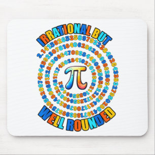 Irrational But Well Round 3.14 Pi Number Symbol Ma Mouse Pad