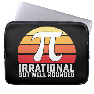 Irrational But Well Rounded Pi Day Math Vintage Laptop Sleeve