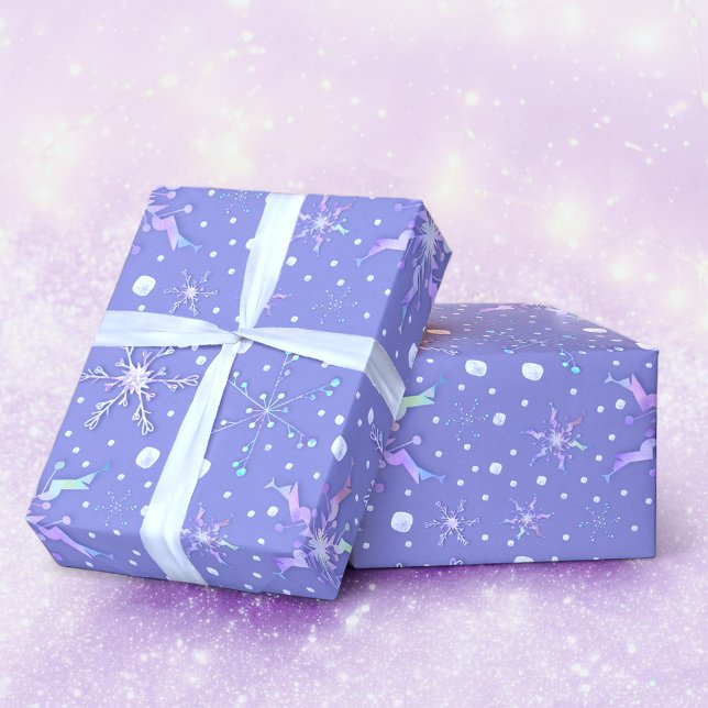 Irredentist snowflakes  wrapping paper (Snowflake Christmas wrap)