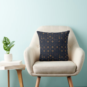 Irregular Abstract Floral Pattern Cushion