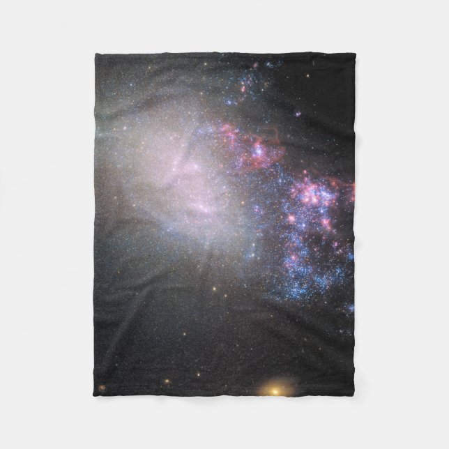 Irregular Galaxy Ngc 4485 Fleece Blanket (Front)