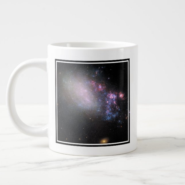 Irregular Galaxy Ngc 4485 Large Coffee Mug (Left)
