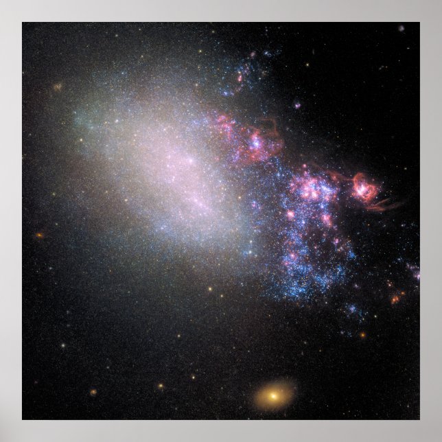 Irregular Galaxy Ngc 4485 Poster (Front)