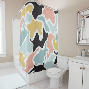 Irregular Pattern Shower Curtain