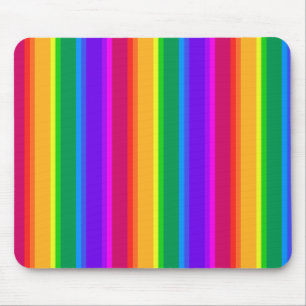 Irregular rainbow stripes mouse pad
