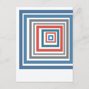 Irregular Squares Postcard