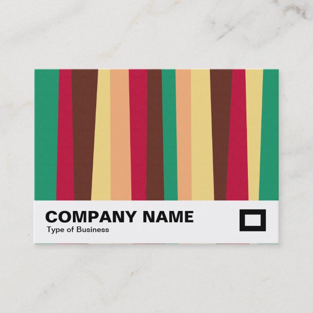 Irregular Stripes 02 Business Card (Front)