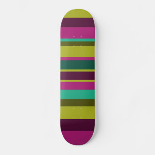 Irregular Stripes 04 Skateboard