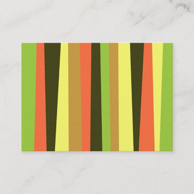 Irregular Stripes Business Card (Front)