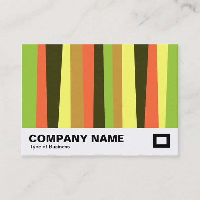 Irregular Stripes Business Card (Front)