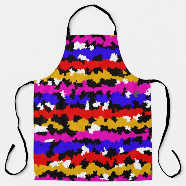 Irregular Urban Abstract Fractal Pattern Design Apron (Front)