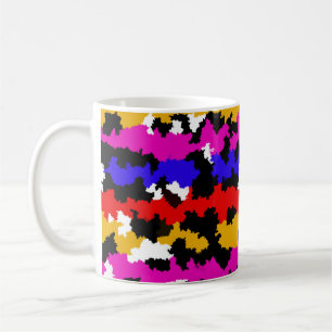 Irregular Urban Abstract Fractal Pattern Design Coffee Mug