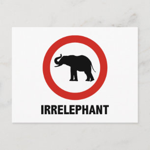 Irrelephant Postcard