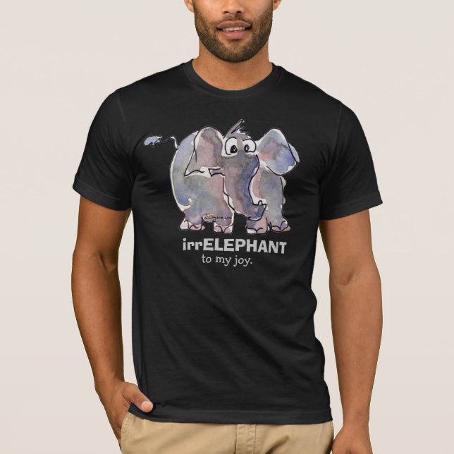irrELEPHANT to my joy 3 cartoon Dark T Shirt (Front)