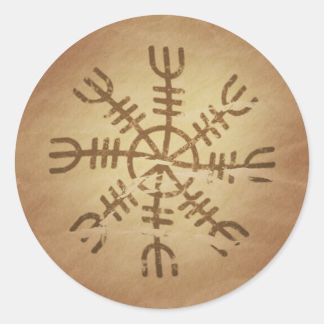 Irresistibility Old Icelandic Magic Charms Classic Round Sticker (Front)