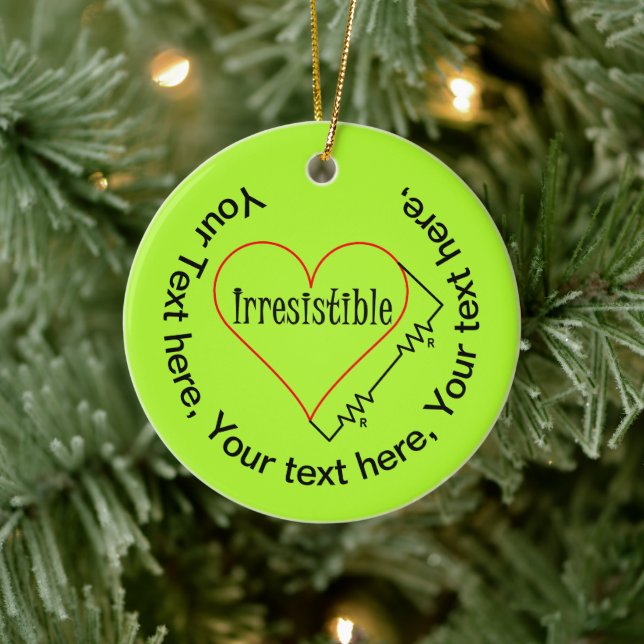 Irresistible Heart Ceramic Tree Decoration (Tree)