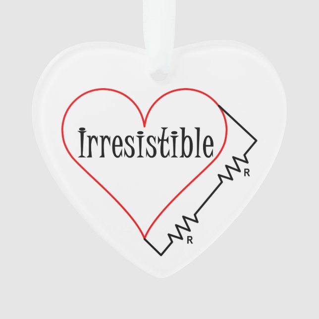 Irresistible Heart Ornament (Front)