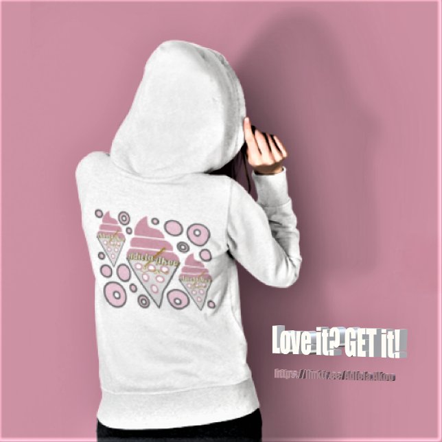Irresistible Ice Cream Liquorice Full Zip Hoodie (Irresistible Ice Cream Liquorice Hoodie by Poet Adiela Akoo. Love it? GET it! Shop the collection!)