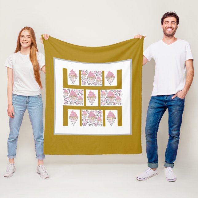 Irresistible Ice Cream Liquorice n Caramel  Fleece Blanket (In Situ)