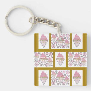 Irresistible Ice Cream Liquorice n Caramel Key Ring
