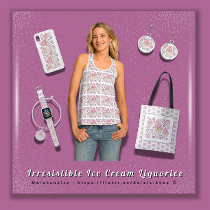 Irresistible Ice Cream Liquorice Tote -Adiela Akoo Bag