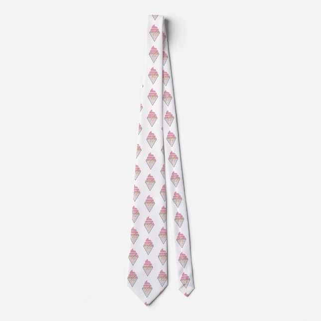 Irresistible Ice Cream Neck Tie by Adiela Akoo (Front)