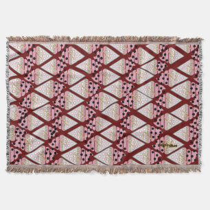 Irresistible Ice Cream Sprinkles Berry Decorative  Throw Blanket