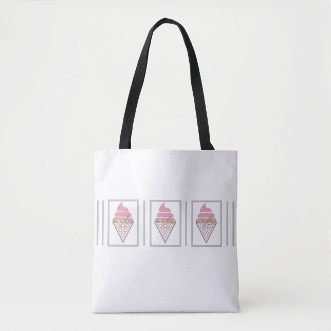 Irresistible Ice Cream Tote by Poet Adiela Akoo Bag (Front)